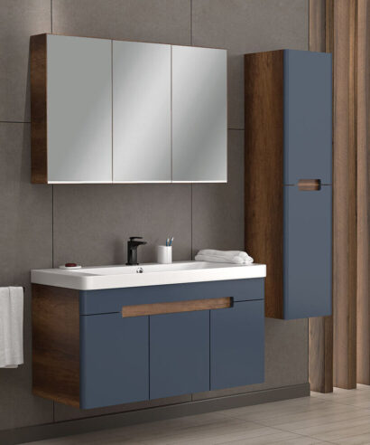Σετ Έπιπλο Μπάνιο TREND Ανθρακί MDF 18mm Λάκα 105 9STRE105ABM